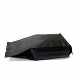 Black coffee gusset bag side seal laying flat
