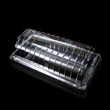 Clamshell dome for half bread roll large size plain