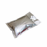 Aluminum fertilizer or rice bag with holder side view