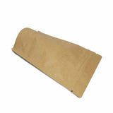 Kraft coffee bag stand up pouch zip lock view