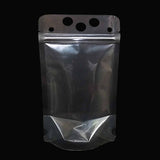 Liquid pouch clear glossy empty front view