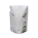 Liquid pouch white special shape front view