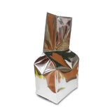 Silver coffee gusset bag sealed tightly