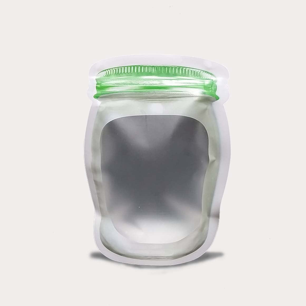 Jar shaped ziplock discount bags