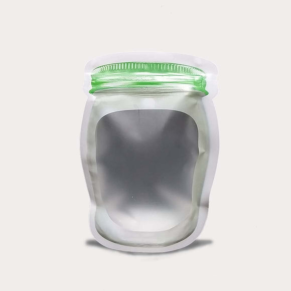 Liquid pouch jar shape plain design