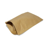 Kraft stand up pouch right side profile view