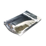 Stand up pouch silver foil right side view