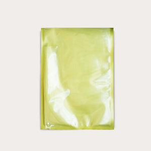 Gold vacuum bag with transparent front