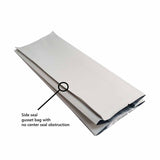 White coffee gusset bag side seal illustration
