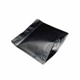 Black matte square shape coffee bag left bottom view