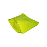Green matte square shape coffee bag right bottom view