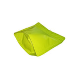 Green matte square shape stand up pouch right bottom view