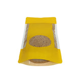 Orange stand up pouch view of the bottom pouch