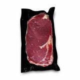 Black vacuum bag used to pack steak
