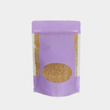 Violet stand up pouch oval window