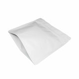 White matte square shape stand up pouch right bottom view
