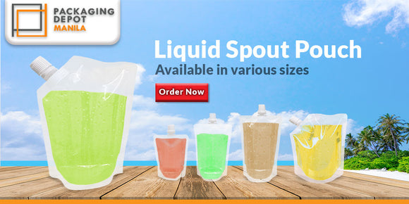 Spout pouches for liquid collection. Perfect for juices, sauces, oil and other liquid products.