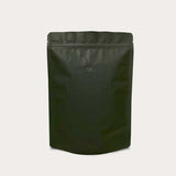Black coffee bag aluminum stand up pouch with zip lock
