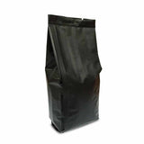 Black coffee gusset bag tightly sealed