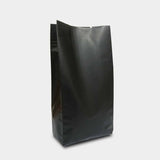 Matte black gusset bag side seal