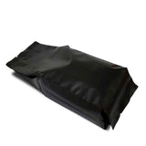 Top view angle shot of black gusset bag