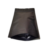 Black coffee bag stand up pouch bottom front view