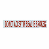 Do not accept if seal broken packaging tape extended