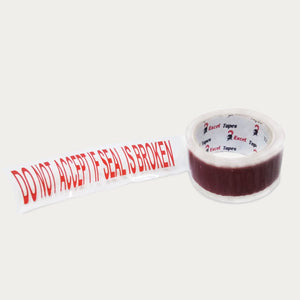Do not accept if seal broken packaging tape roll