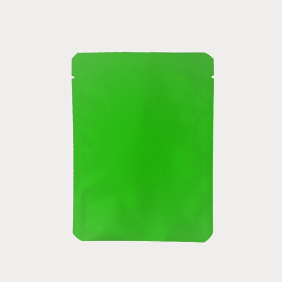 Matte green flat pouch for coffee drip or tea bags