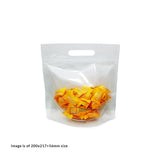 Small transparent chicken bag with other uses like for storing candies, nuts, chips, etc.