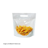 Small white chicken bag with other uses like for storing candies, nuts, chips, etc.