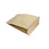 Bottom view of a kraft paper gusset bag