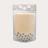 Liquid pouch clear matte with milk tea