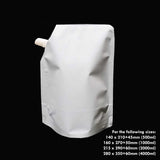 Liquid pouch spout white for 1 liter