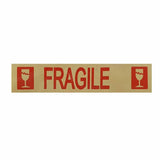 Fragile brown packaging tape extended