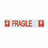 Fragile white packaging tape extended
