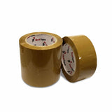 Three rolls of packaging tape brown