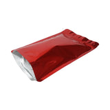 Red stand up pouch glossy right side view