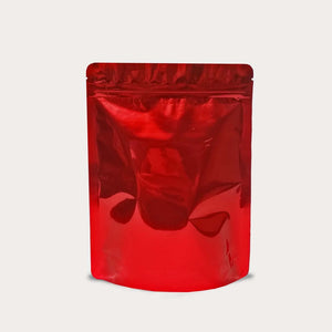 Red stand up pouch glossy
