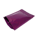 Violet stand up pouch glossy right side view