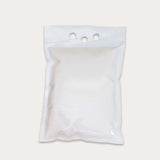 White fertilizer bag or rice bag with holder 