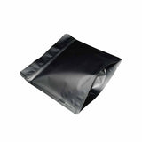 Black square shape stand up pouch left bottom view