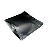 Black square shape stand up pouch right bottom view