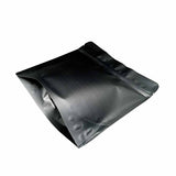 Black matte square shape stand up pouch right bottom view