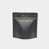 Black matte square shape stand up pouch front view