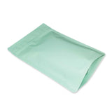 Pastel green stand up pouch left bottom view