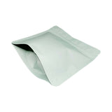 Pastel green matte square shape coffee bag right bottom view