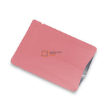 An open matte pink flat pouch