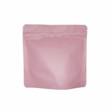 Pink square shape stand up pouch with zip lock