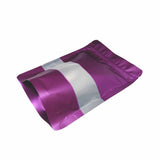 violet stand up pouch window foil right side view